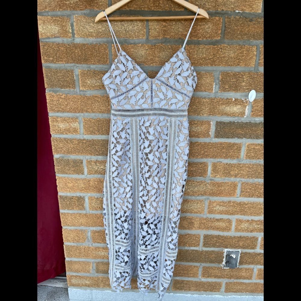FEW MODA Fairy Midi Lace Dress medium